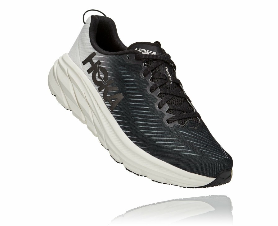 Footwear * | Hoka Men'S Rincon 3 (Bwht Black/White)