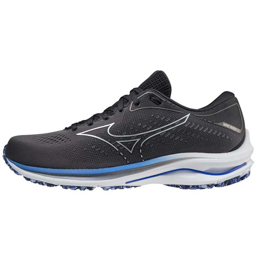 Footwear * | Mizuno Men'S Wave Rider 25 (9P9P Obsidian)