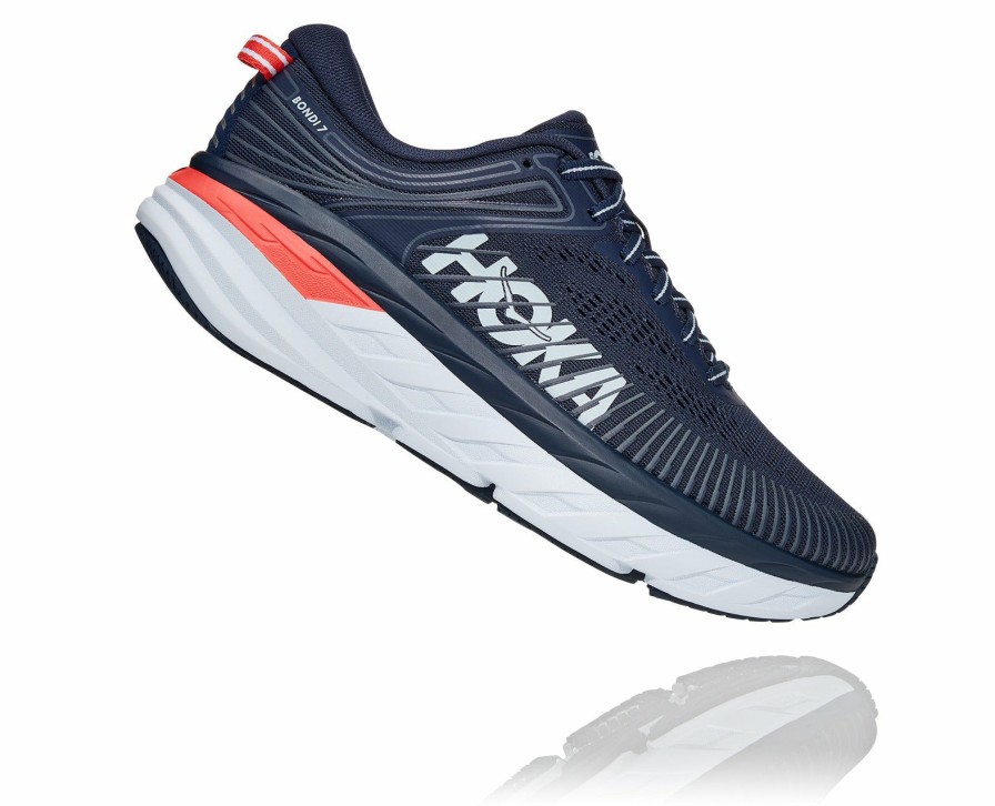 Footwear * | Hoka Women'S Bondi 7 (Bibbl Black Iris/Ballad Blue)