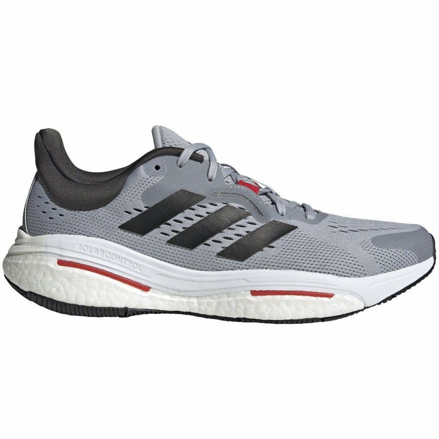 Footwear * | Adidas Men'S Solar Control (Halo Silver/Core Black/Better Scarlet)