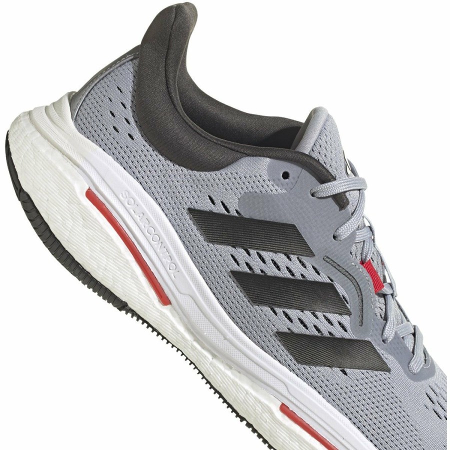 Footwear * | Adidas Men'S Solar Control (Halo Silver/Core Black/Better Scarlet)