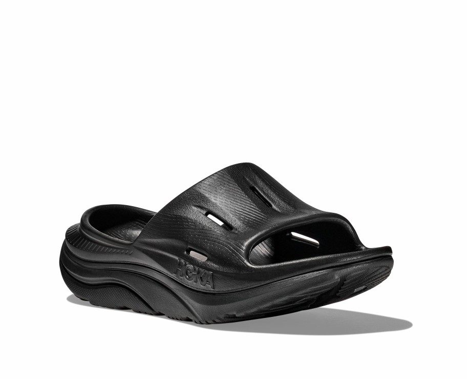 Footwear * | Hoka U Ora Recovery Slide 3 (Bblc Black/Black)