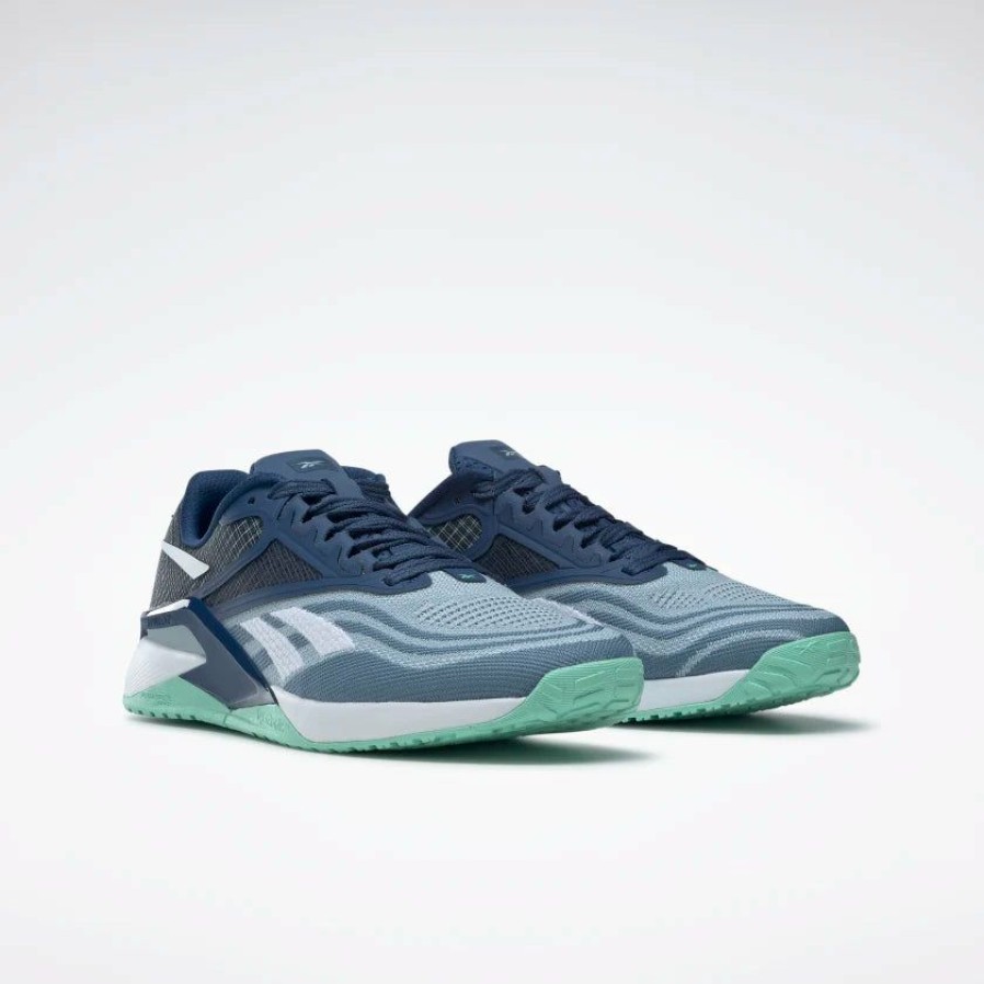 Footwear * | Reebok Women'S Nano X2 Training Shoe (Gable Grey/Batik Blue/Hint Mint)