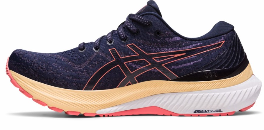 Footwear * | Asics Women'S Gel-Kayano 29 Wide (402 Midnight/Papaya)