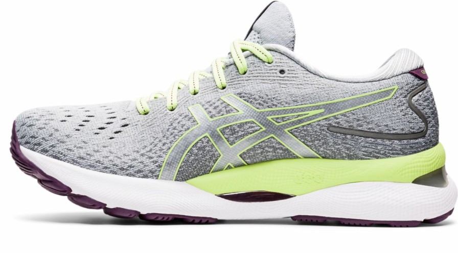 Footwear * | Asics Women'S Gel-Nimbus 24 (020 Piedmont Grey/Lime Green)