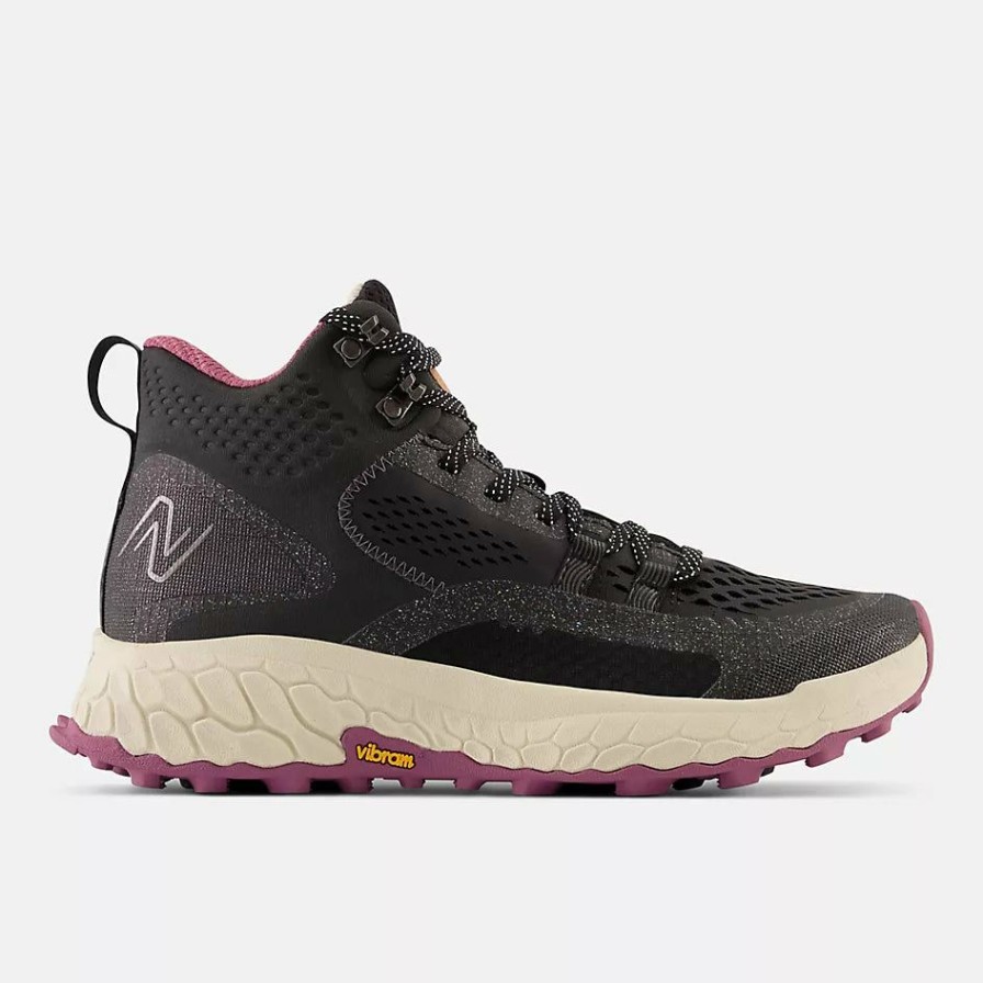 Footwear * | New Balance Women'S Fresh Foam X Hierro Mid (Bk Black/Raisin)