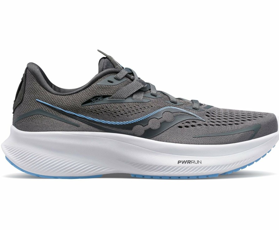 Footwear * | Saucony Women'S Ride 15 (115 Charcoal/Jewel)