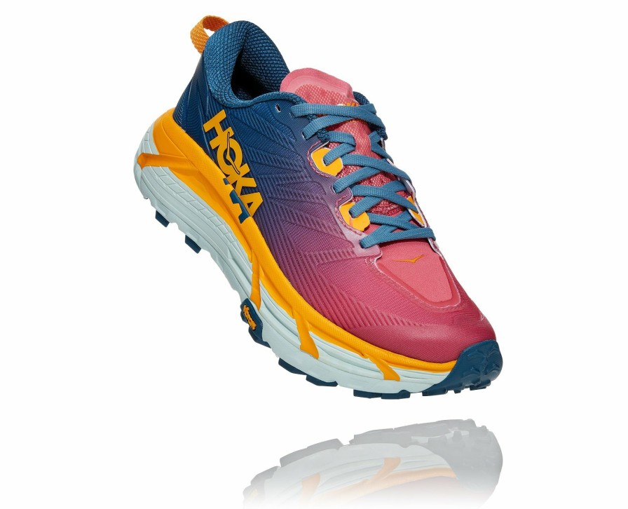 Footwear * | Hoka Women'S Mafate Speed 3 (Mbsf Moroccan Blue/Saffron))