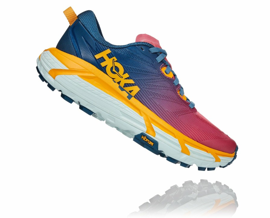 Footwear * | Hoka Women'S Mafate Speed 3 (Mbsf Moroccan Blue/Saffron))