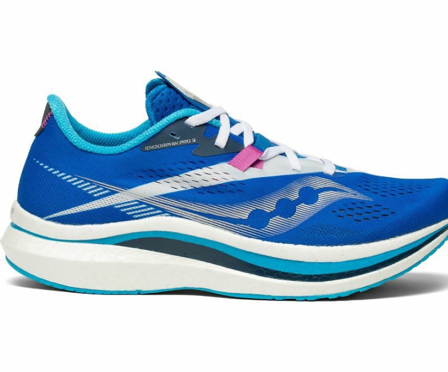 Footwear * | Saucony Women'S Endorphin Pro 2 (30 Royal/White)