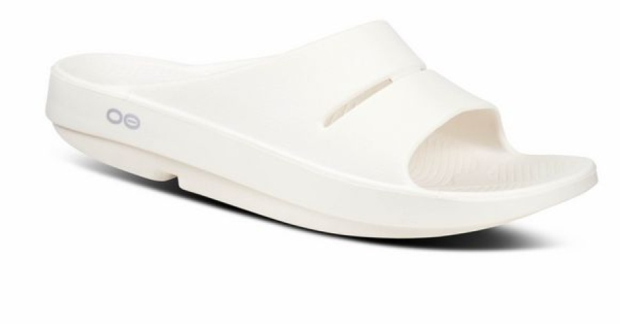 Footwear * | Oofos Unisex Ooahh Slide Sandal (Eggnog)