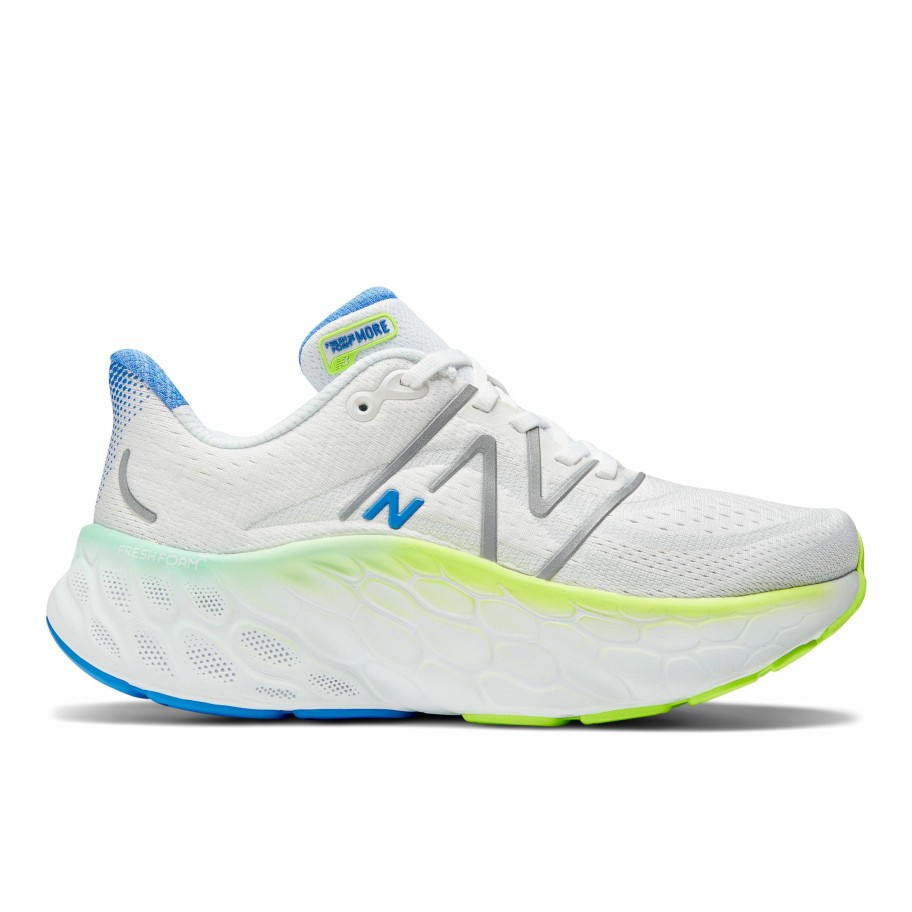 Footwear * | New Balance Women'S Fresh Foam More V4 (Wt White/Cobalt)