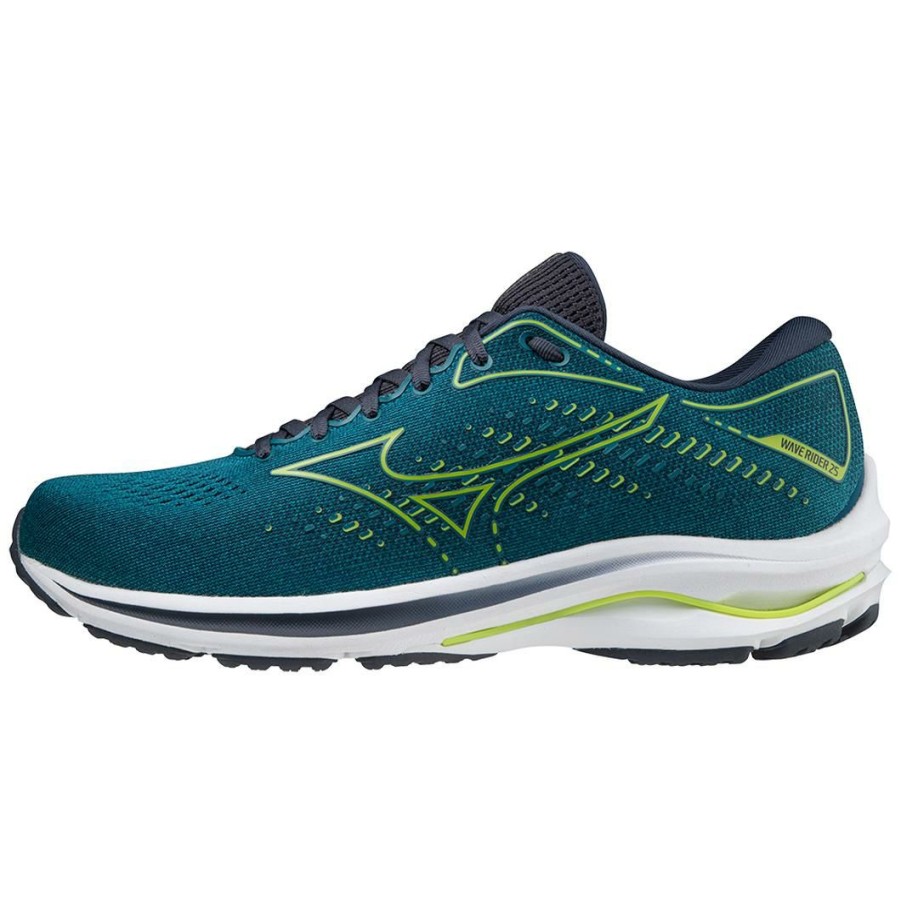 Footwear * | Mizuno Men'S Wave Rider 25 (Hbhb Harbor Blue)