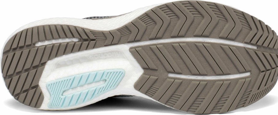 Footwear * | Saucony Women'S Triumph 18 (40 Charcoal/Sky)