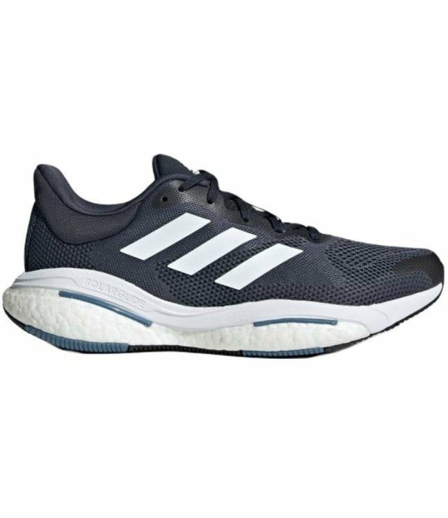 Footwear * | Adidas Men'S Solar Glide 5 (Navy/Cloud White/Altered Blue)