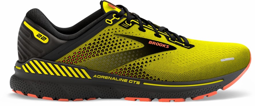 Footwear * | Brooks Men'S Adrenaline Gts 22 (736 Nightlife/Black/Flame)