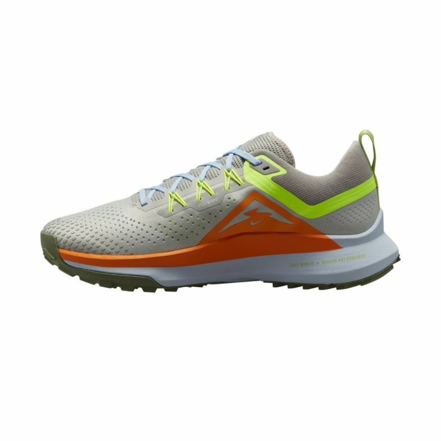 Footwear * | Nike Men'S React Pegasus Trail 4 (002 Light Iron Ore/Volt/Cobblestone)