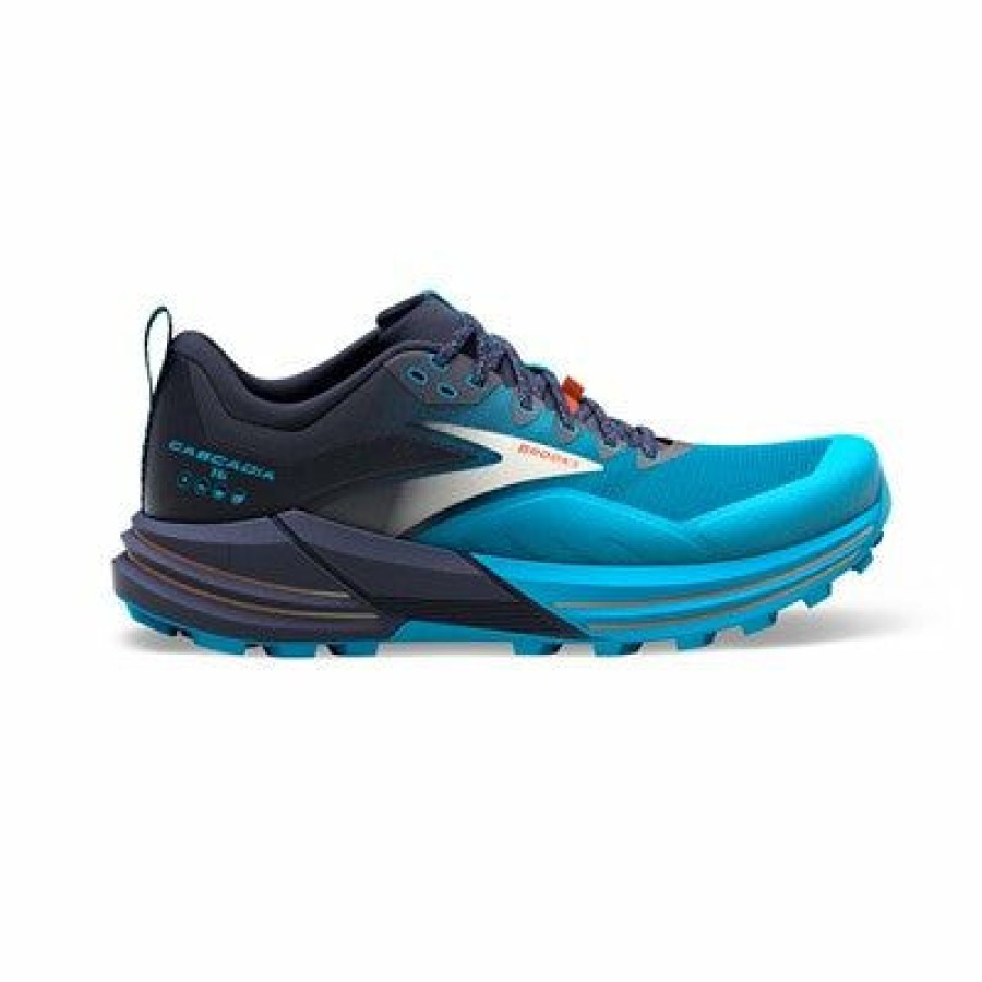 Footwear * | Brooks Men'S Cascadia 16 (490- Peacoat/Atomic Blue/Rooibos)