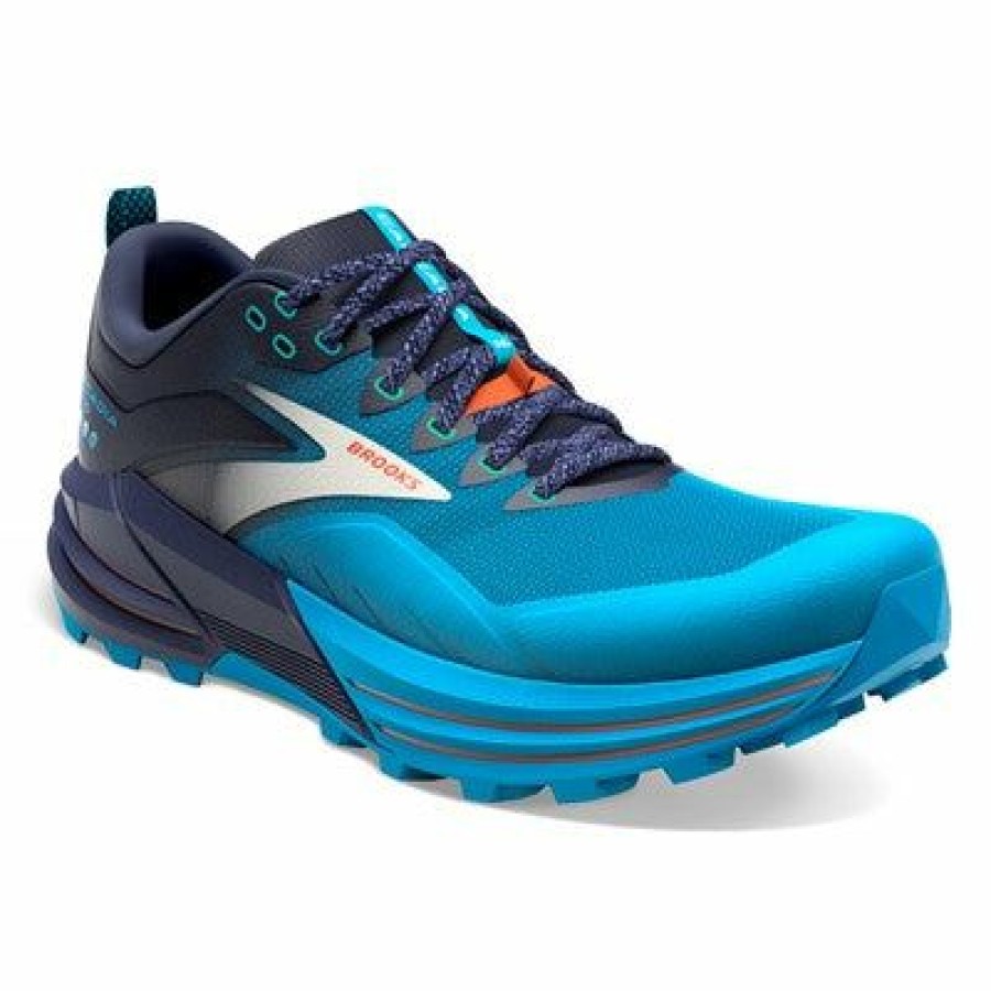 Footwear * | Brooks Men'S Cascadia 16 (490- Peacoat/Atomic Blue/Rooibos)