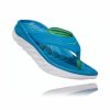 Footwear * | Hoka Men'S Ora Recovery Flip (Bsgb Blue Sapphire/Greenbriar)