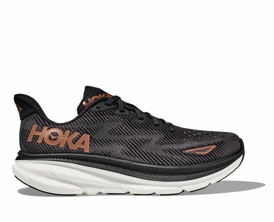 Footwear * | Hoka Women'S Clifton 9 Wide (Bcppr Black/Copper)