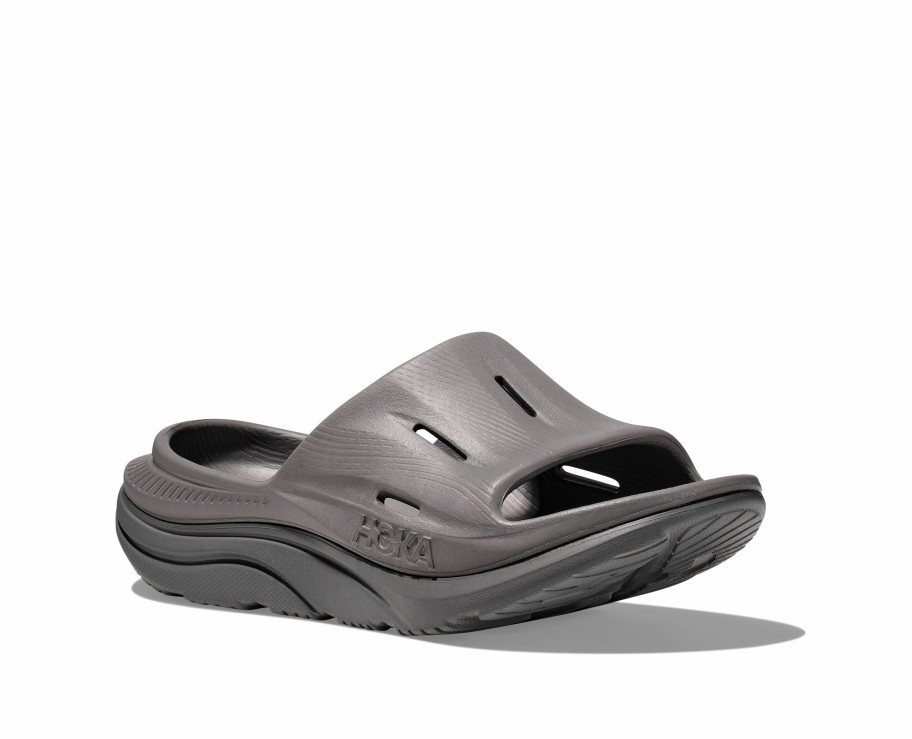 Footwear * | Hoka U Ora Recovery Slide 3 (Gygy Grey/Grey)