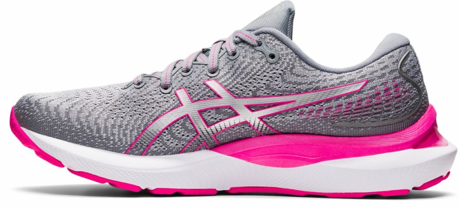 Footwear * | Asics Women'S Gel-Cumulus 24 Wide (021 Sheet Rock/Pink Glo)