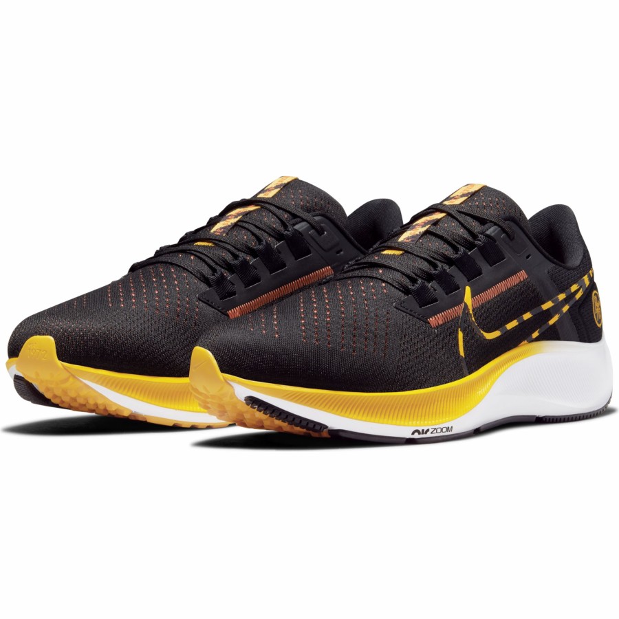 Footwear * | Nike Men'S Zoom Pegasus 38 "Brs Artifact" (001 Black/University Gold/White/Orange)