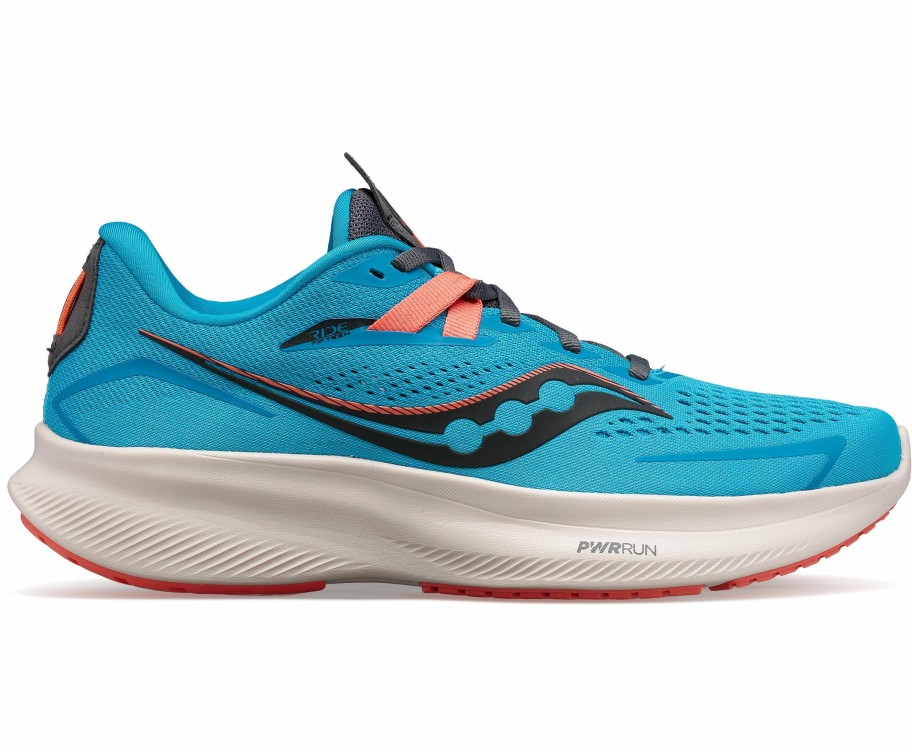 Footwear * | Saucony Women'S Ride 15 (31 Ocean/Shadow)