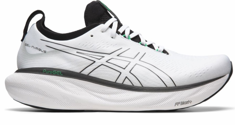 Footwear * | Asics Men'S Gel-Nimbus 25 (103 White/Black)