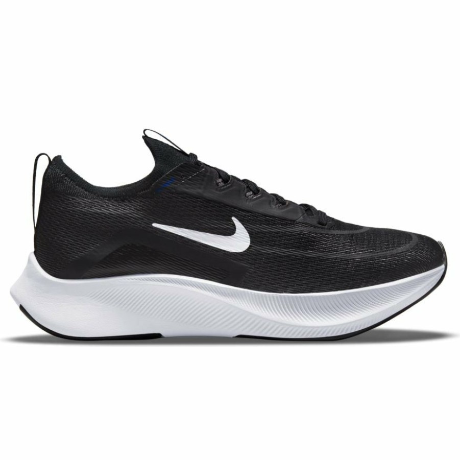 Footwear * | Nike Men'S Zoom Fly 4 (001 Black/White/Anthracite/Racer Blue)