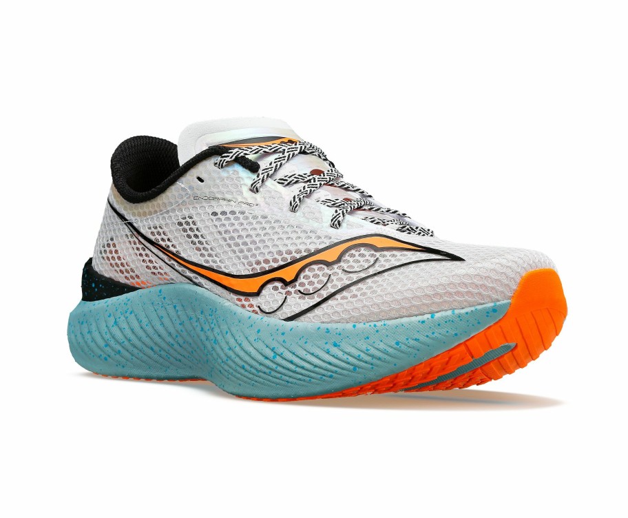 Footwear * | Saucony Men'S Endorphin Pro 3 (25 Fog/Vizi Orange)