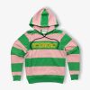 Iceberg * | Iceberg Stripe Hooded Sweater Pop Vibes Pink Green