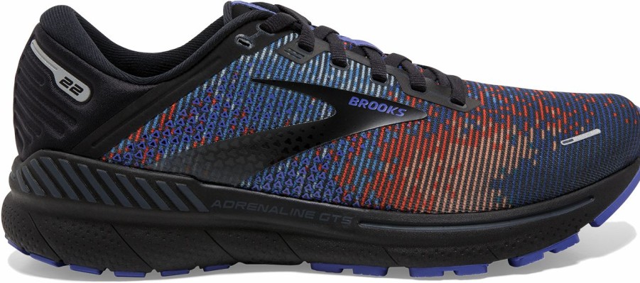 Footwear * | Brooks Men'S Adrenaline Gts 22 "Pixel Pack" (041 Royal Blue/Black/Grey)