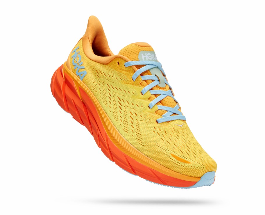 Footwear * | Hoka Men'S Clifton 8 (Rymz Radiant Yellow/Maize)