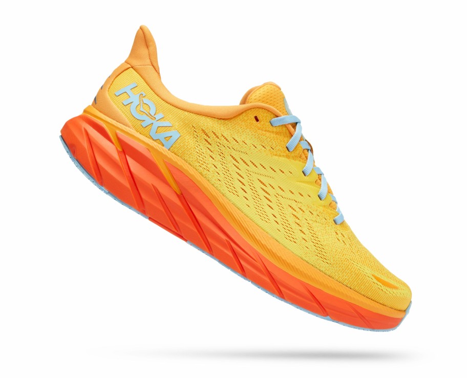 Footwear * | Hoka Men'S Clifton 8 (Rymz Radiant Yellow/Maize)