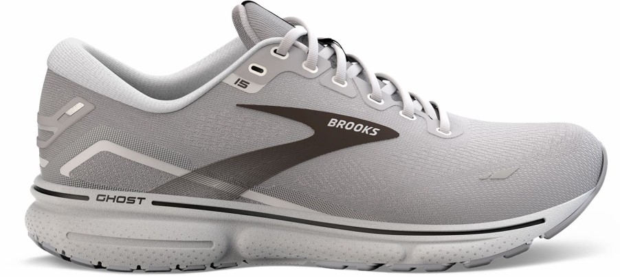 Footwear * | Brooks Men'S Ghost 15 (098 Alloy/Oyster/Black)