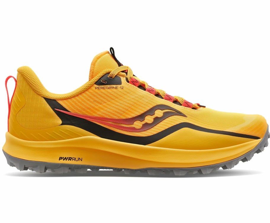 Footwear * | Saucony Men'S Peregrine 12 (16 Vizi Gold/Vizi Red)