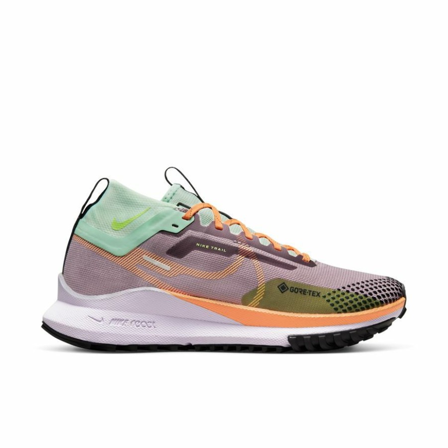 Footwear * | Nike Women'S React Pegasus Trail 4 Gore-Tex (500 Purple Smoke/Peach Cream/Enamel Green)