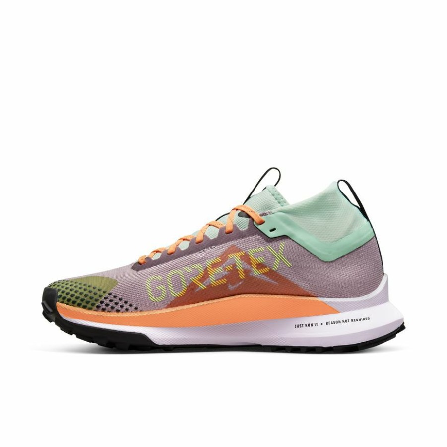 Footwear * | Nike Women'S React Pegasus Trail 4 Gore-Tex (500 Purple Smoke/Peach Cream/Enamel Green)