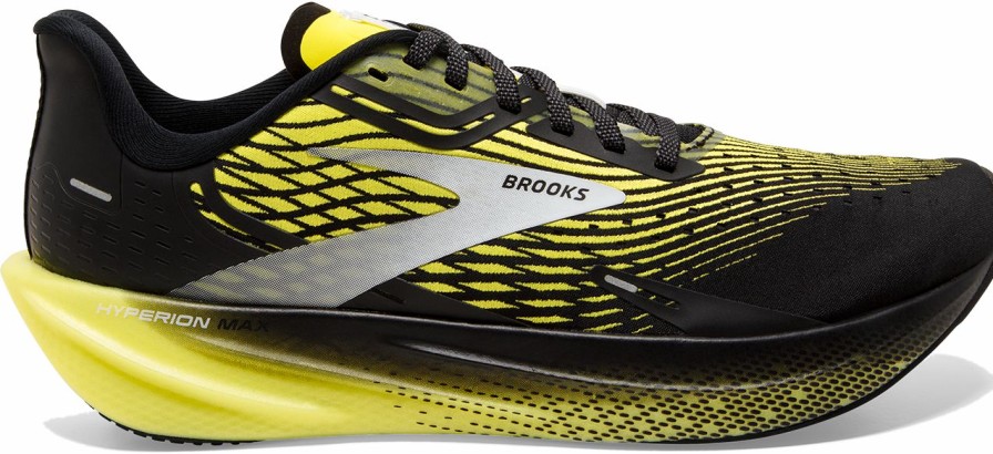 Footwear * | Brooks Men'S Hyperion Max (078 Black/Blazing Yellow/White