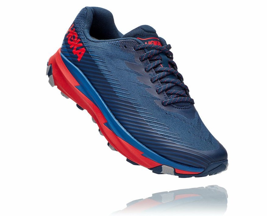 Footwear * | Hoka Men'S Torrent 2 (Mohrr Moonlit Ocean/High Risk Red)