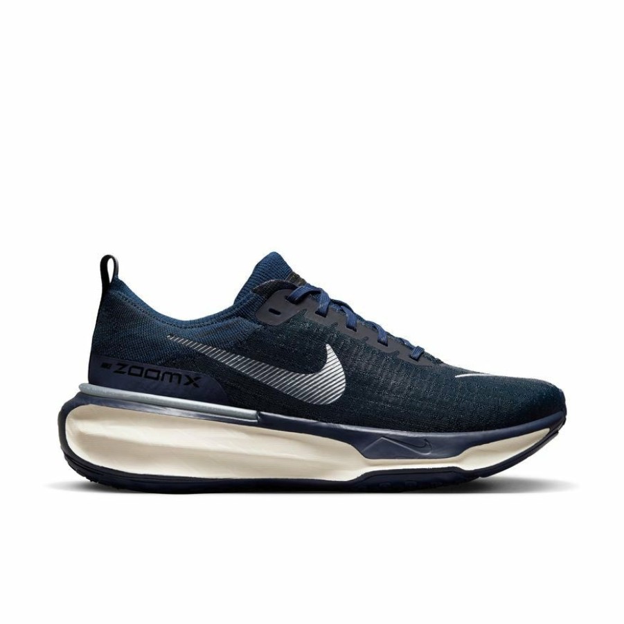 Footwear * | Nike Men'S Zoomx Invincible Run Flyknit 3 (400 College Navy/Metallic Silver)