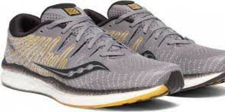 Footwear * | Saucony Men'S Liberty Iso 2 (45 Grey/Yellow)