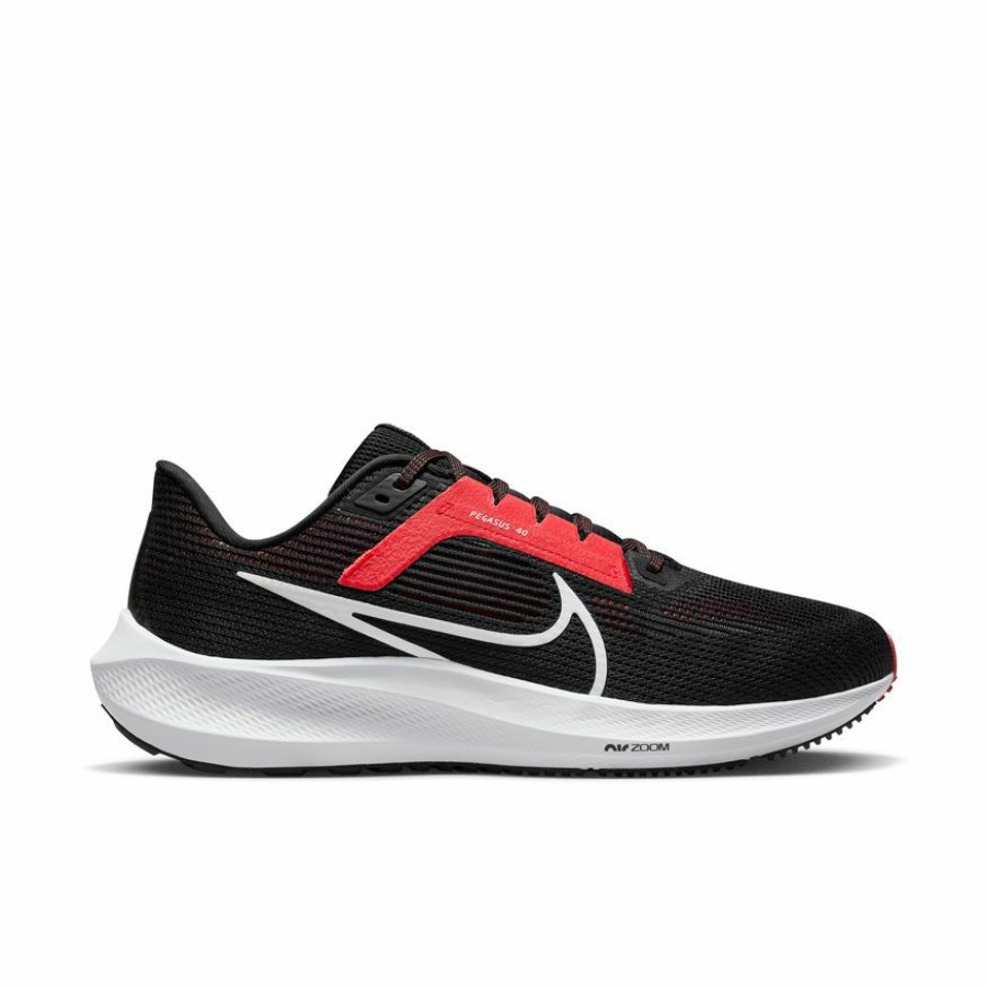 Footwear * | Nike Men'S Air Zoom Pegasus 40 (003 Black/White/Lt Crimson)