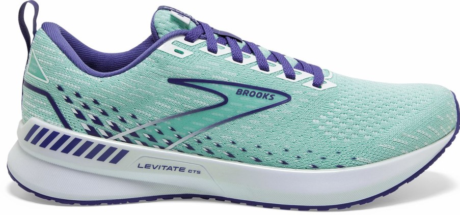 Footwear * | Brooks Women'S Levitate 5 Gts (382 Yucca/Navy Blue/White)