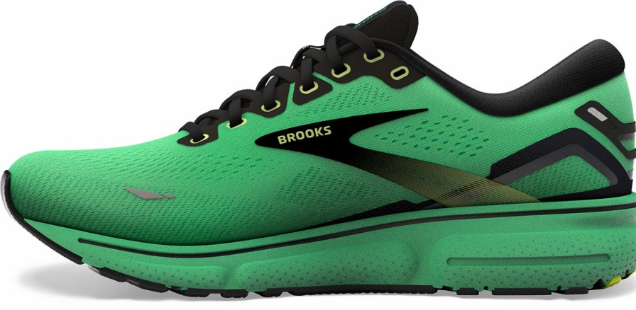 Footwear * | Brooks Men'S Ghost 15 (360 Green/Black/Sharp Green)