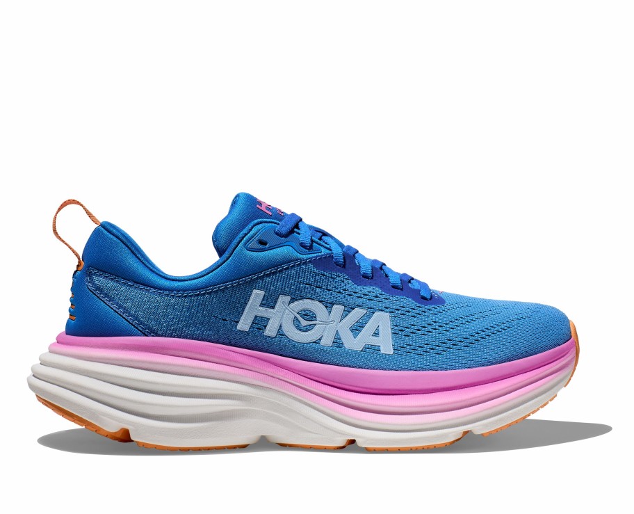 Footwear * | Hoka Women'S Bondi 8 Wide (Csaa Coastal Sky/All Aboard)