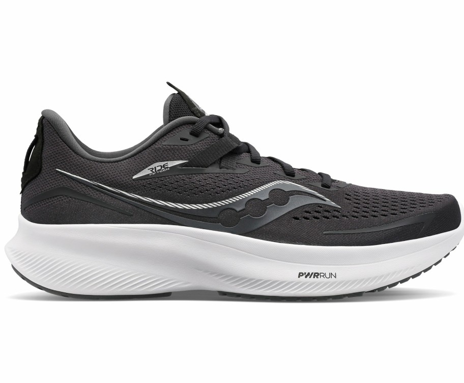 Footwear * | Saucony Women'S Ride 15 (05 Black/White)