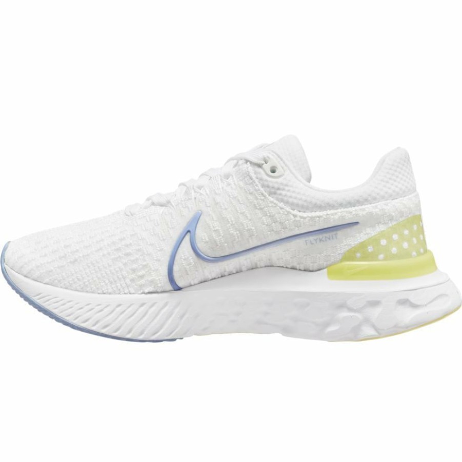 Footwear * | Nike Women'S React Infinity Run Flyknit 3 (100 White/Light Marine/Citron Tint)